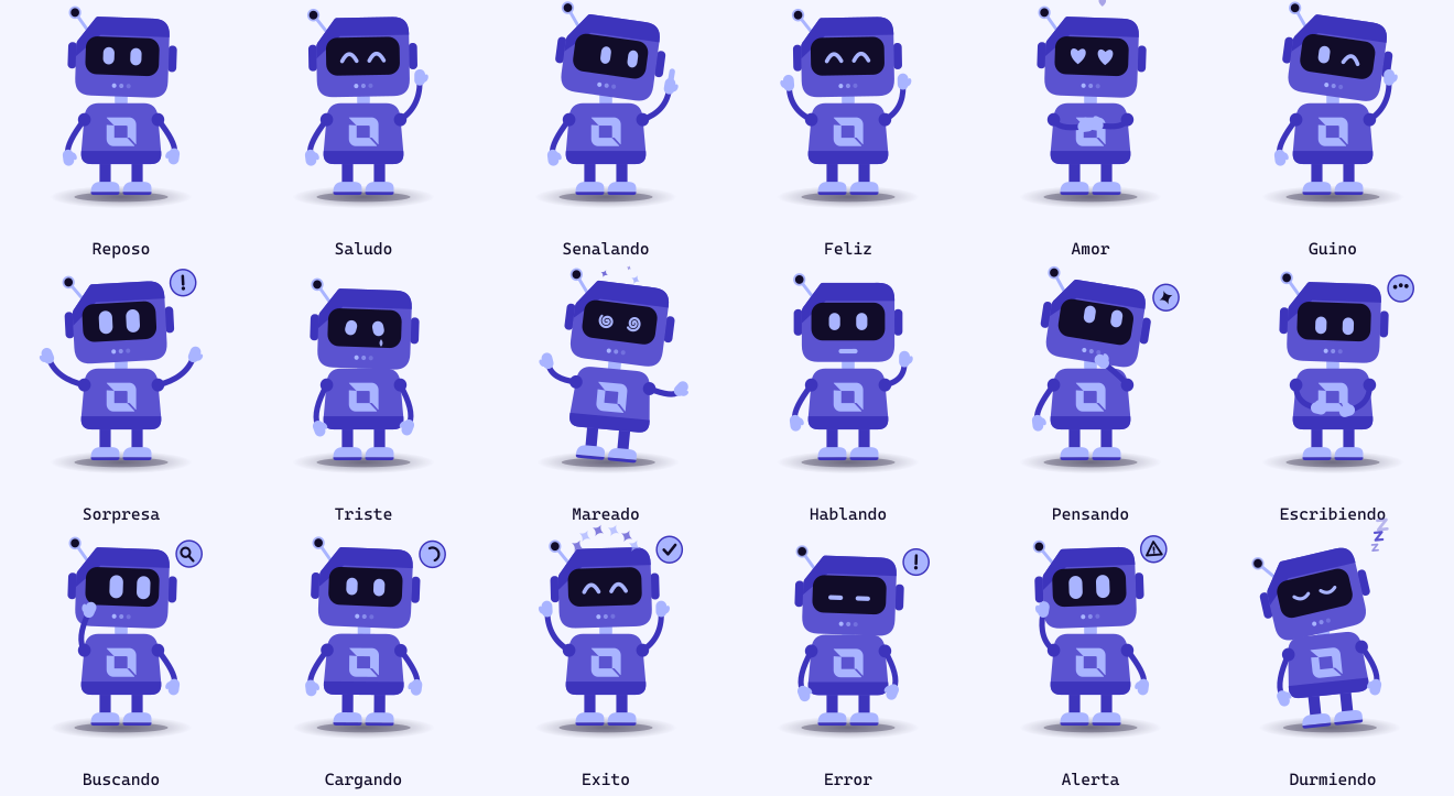 Todos los estados de la versión Cuerpo completo